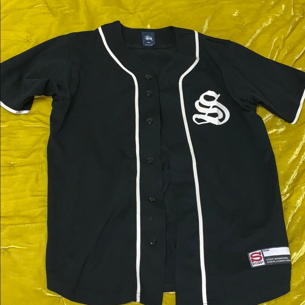 Black and White Stussy Shirt